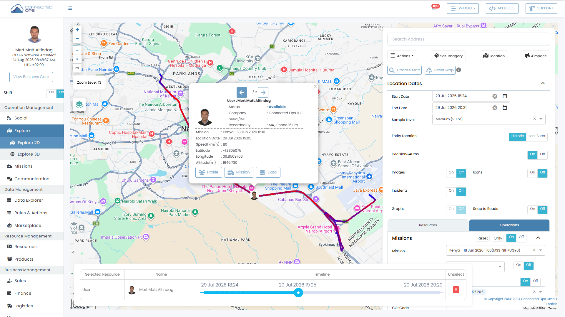 Live Operations in 2D GIS